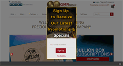 Desktop Screenshot of gmrgold.com